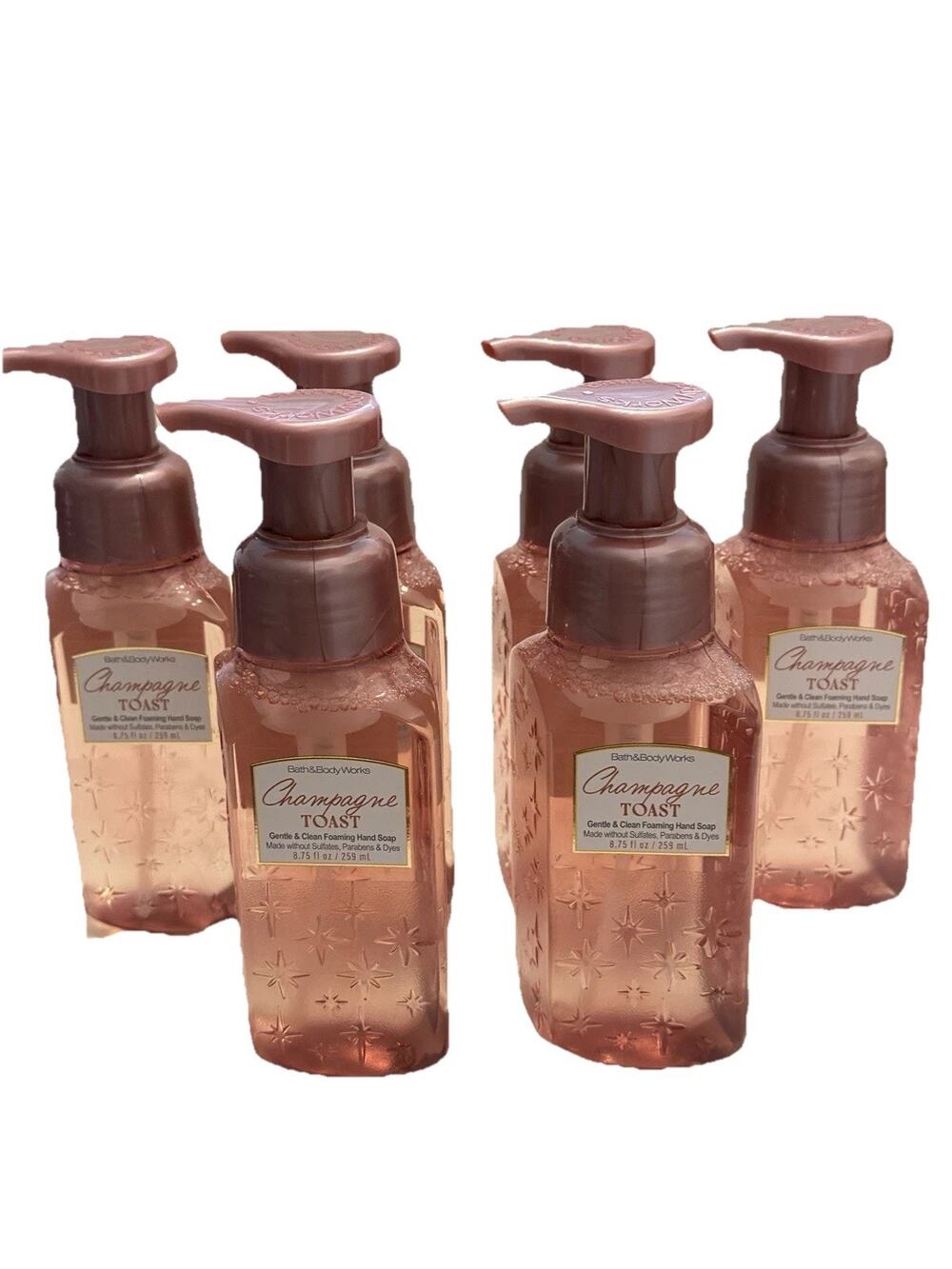 3 X Bath & Body Works Champagne Toast Foaming Hand Soap 8.75 oz
